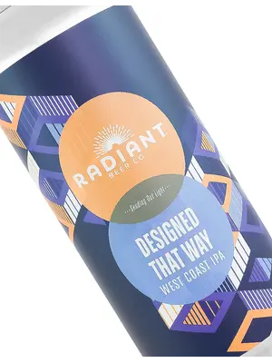 Radiant Beer "Designed That Way" West Coast IPA 16oz Can - Anaheim, CA