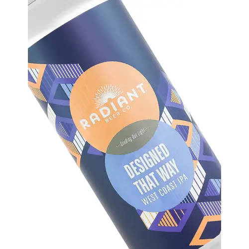 Radiant Beer "Designed That Way" West Coast IPA 16oz Can - Anaheim, CA