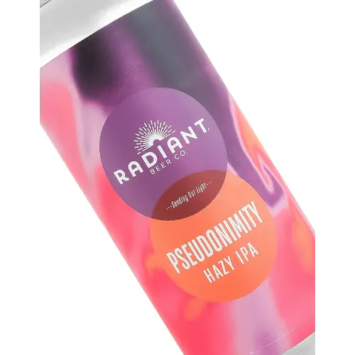 Radiant Beer "Pseudonimity" Hazy IPA 16oz Can - Anaheim, CA