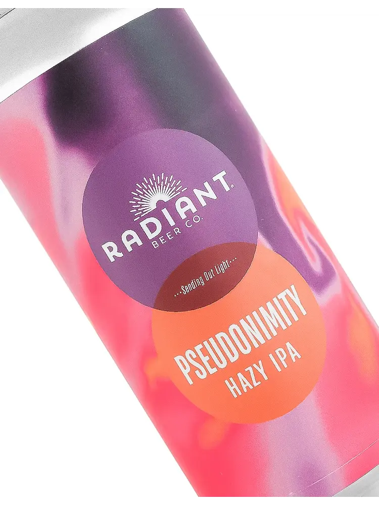 Radiant Beer "Pseudonimity" Hazy IPA 16oz Can - Anaheim, CA