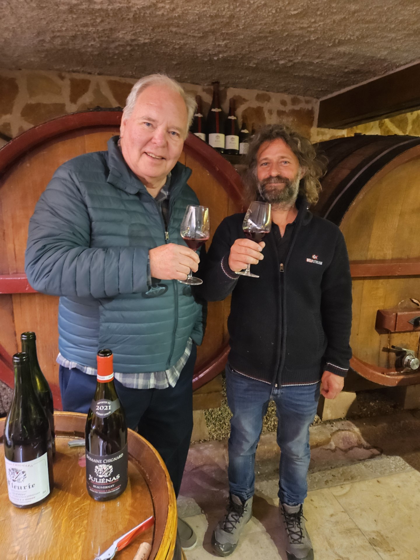 Randy in Beaujolais with winemaker
