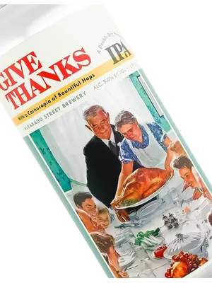 Alvarado Street "Give Thanks" Double Dry Hopped IPA 16oz Can - Salinas, CA