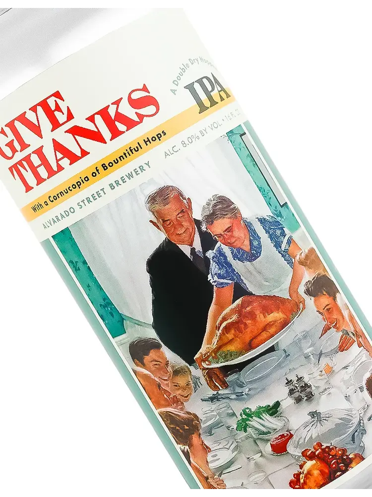 Alvarado Street "Give Thanks" Double Dry Hopped IPA 16oz Can - Salinas, CA