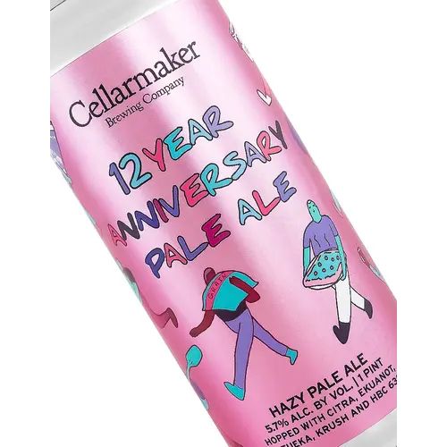 Cellarmaker Brewing "12 Year Anniversary Pale Ale" Hazy Pale Ale 16oz Can - Oakland, CA