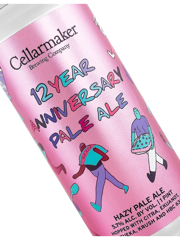 Cellarmaker Brewing "12 Year Anniversary Pale Ale" Hazy Pale Ale 16oz Can - Oakland, CA