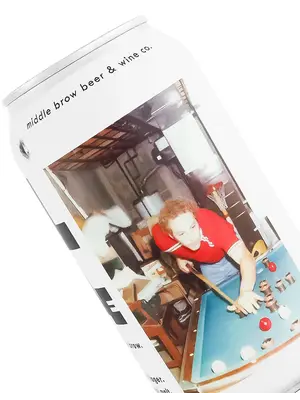 Middle Brow Beer "All Time" American Light Lager 12oz Can - Darien, IL