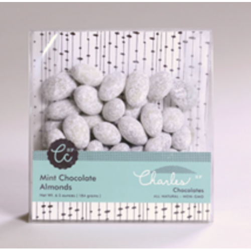Charles Chocolates Mint Chocolate Almonds 6.5oz Package, San Francisco, California