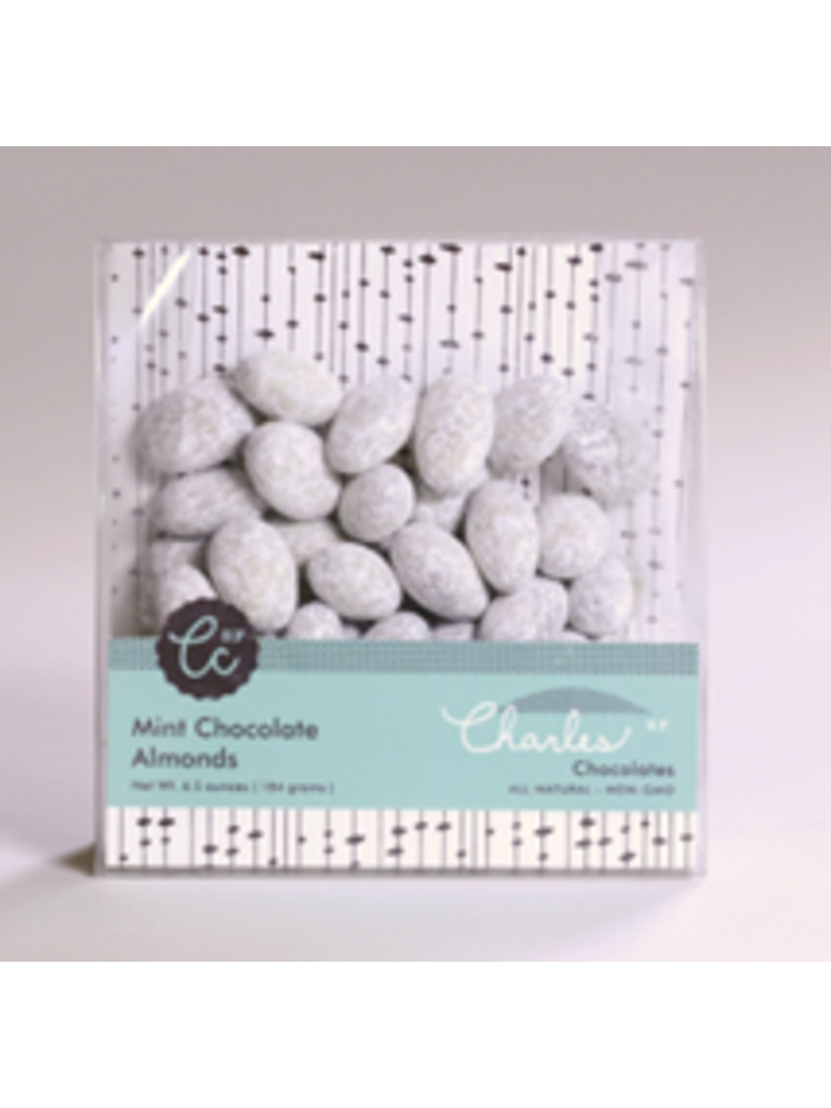 Charles Chocolates Mint Chocolate Almonds 6.5oz Package, San Francisco, California