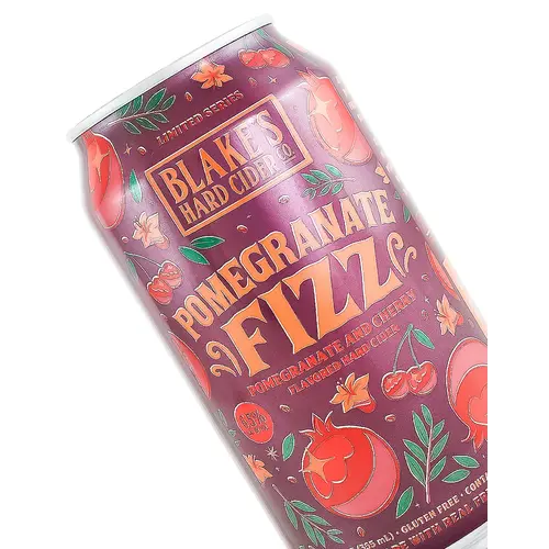 Blake's "Pomegranate Fizz" Hard Cider 12oz Can - Armada, MI