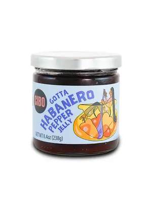 Cibo "Gotta Habanero" Pepper Jelly 8.4oz Jar, North Lake, Wisconsin