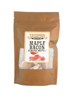Jasper Ranch "Maple Bacon" Almond Brittle 5oz Bag, Newman, California