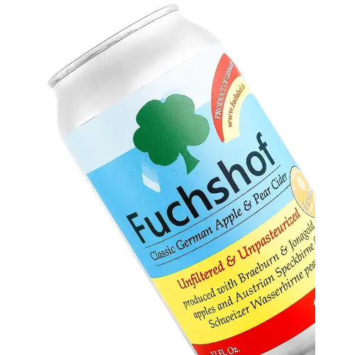 Fuchshof "Apple & Pear" Classic German Cider 12oz Can - Germany