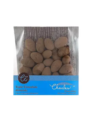 Charles Chocolates Triple Chocolate Covered Almonds 6.5oz Package, San Francisco, California