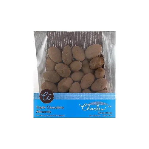 Charles Chocolates Triple Chocolate Covered Almonds 6.5oz Package, San Francisco, California