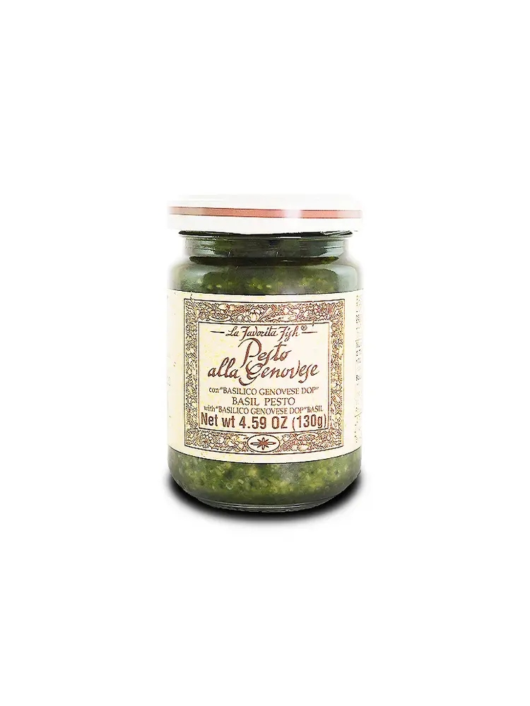 La Favorita Basil Pesto alla Genovese 4.59oz Jar, Italy