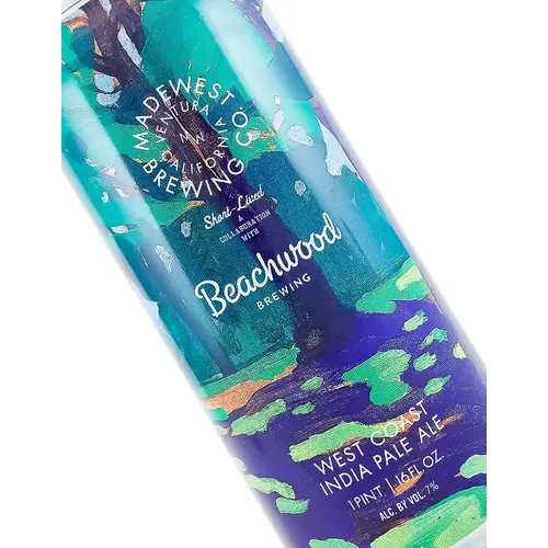 Madewest Brewing/Beachwood Brewing "Short-Lived" West Coast India Pale Ale 16oz Can - Ventura, CA