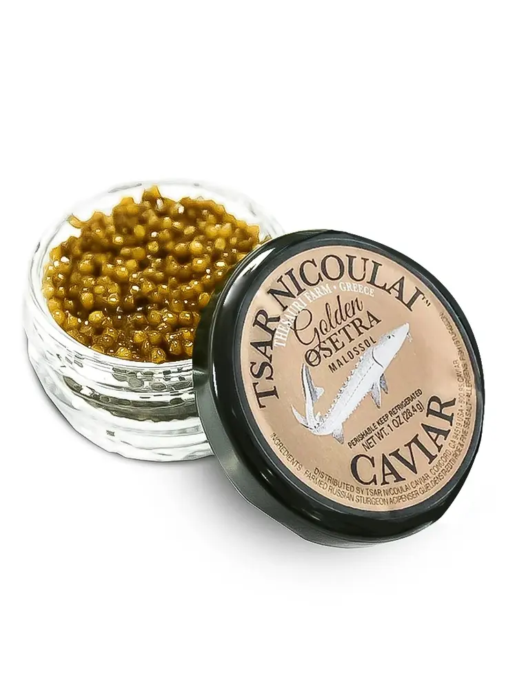 Tsar Nicoulai Golden Osetra Caviar 1oz, Greece