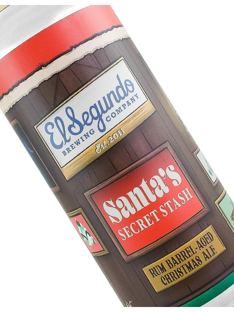 El Segundo Brewing "Santa's Secret Stash" Rum Barrel-Aged Christmas Ale 16oz Can - El Segundo, CA