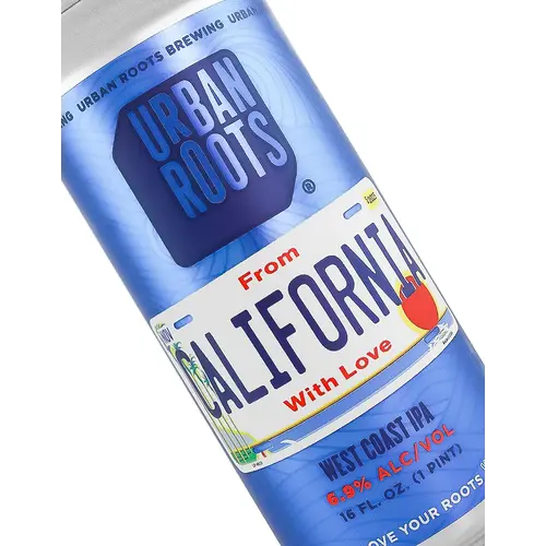 Urban Roots Brewing "From California With Love" West Coast IPA 16oz Can - Sacramento, CA