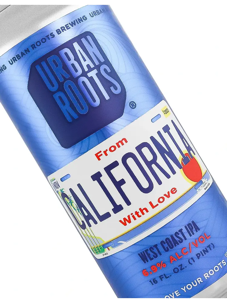 Urban Roots Brewing "From California With Love" West Coast IPA 16oz Can - Sacramento, CA