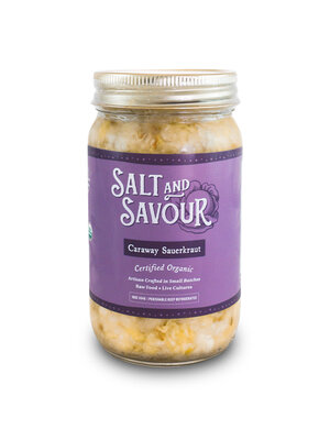 Salt and Savour Caraway Sauerkraut 16oz Jar, Dunsmuir, California
