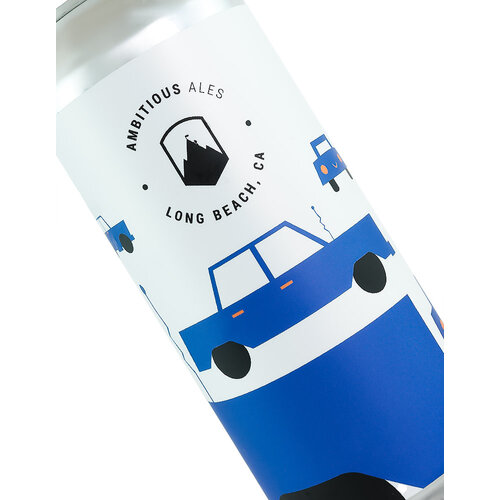 Ambitious Ales "A Blue Car" Hazy IPA 16oz Can - Long Beach, CA