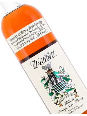 Willett Estate Single Barrel Rye  Aged 11 Years "Whatcha Gonna Do, Brother", Bardstown, Kentucky
