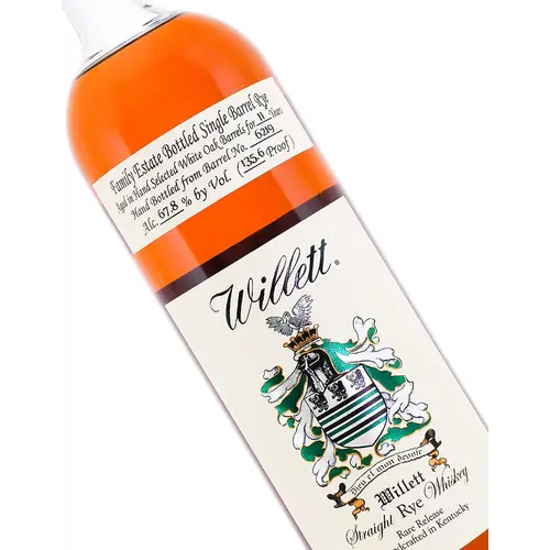 Willett Estate Single Barrel Rye  Aged 11 Years "Whatcha Gonna Do, Brother", Bardstown, Kentucky