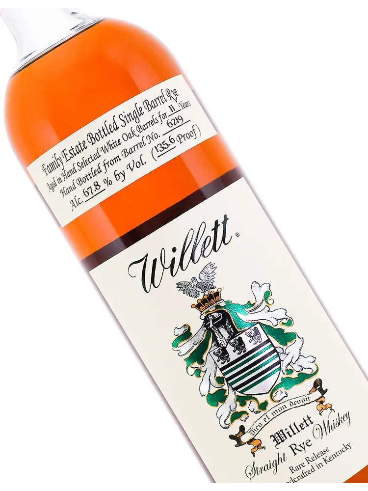 Willett Estate Single Barrel Rye  Aged 11 Years "Whatcha Gonna Do, Brother", Bardstown, Kentucky