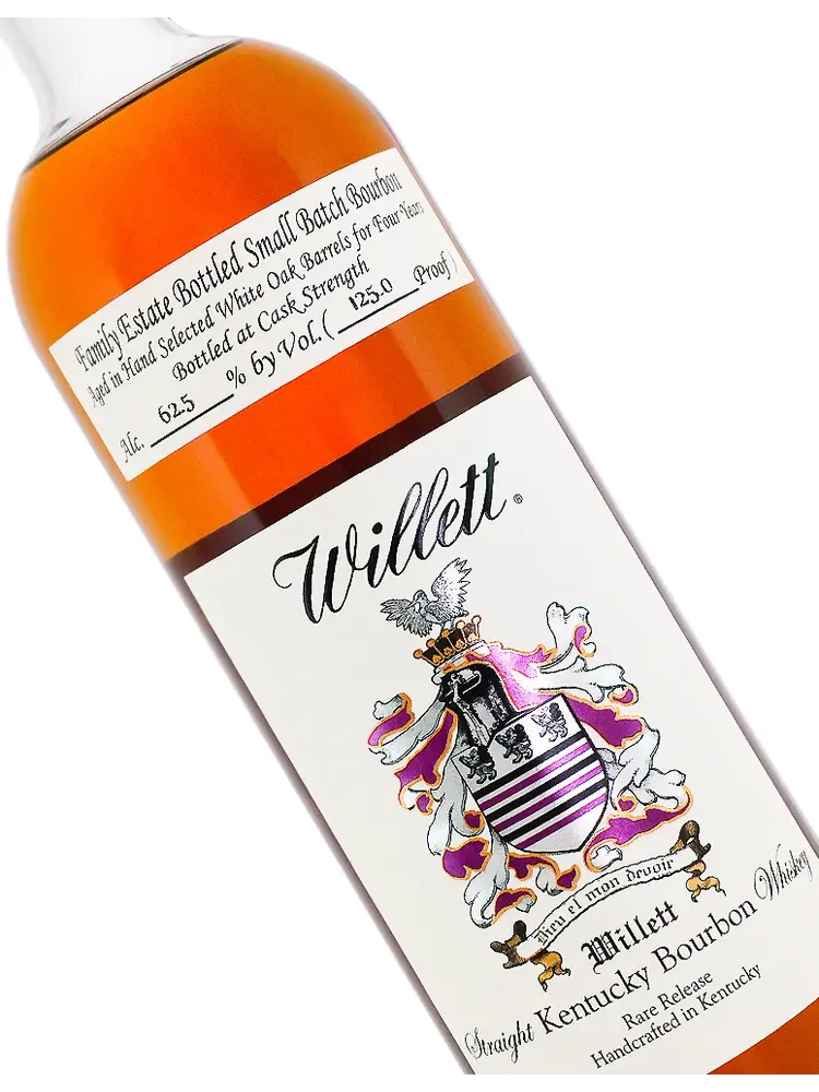 Willett Family Estate 4 Year Straight Rye Whiskey, Cask Strength, Bardstown, Kentucky