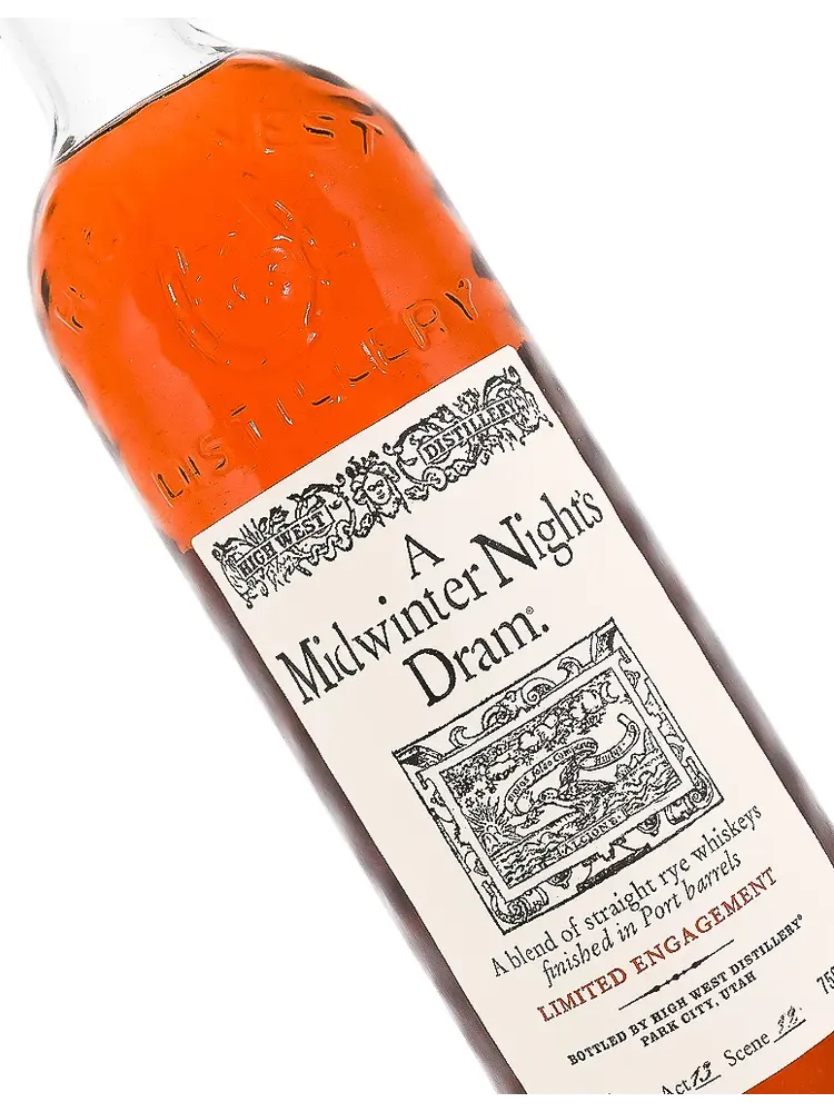 High West Distillery "A Midwinter Night's Dram" Straight Rye Whiskeys, Park City, Utah