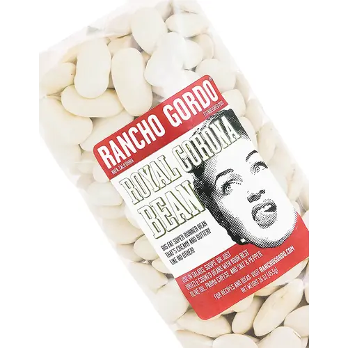 Rancho Gordo Royal Corona Bean 16oz Bag, Napa, California