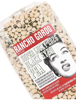 Rancho Gordo "Super Lucky 2026" Black Eyed Pea 16oz Bag, Napa, California