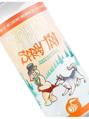 Weldwerks Brewing "Snowman Spray Tan" Hazy Double India Pale Ale 16oz Can - Greeley, CO