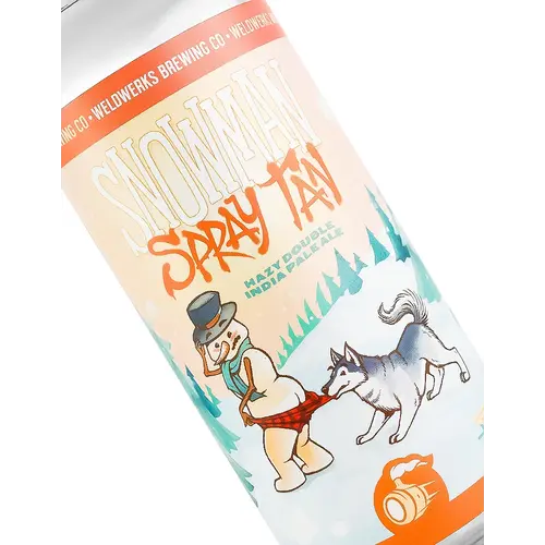 Weldwerks Brewing "Snowman Spray Tan" Hazy Double India Pale Ale 16oz Can - Greeley, CO