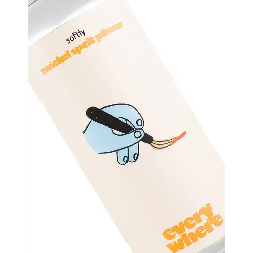 Everywhere Beer "Softly" Zwickel Spelt Pilsner 16oz Can - Orange, CA