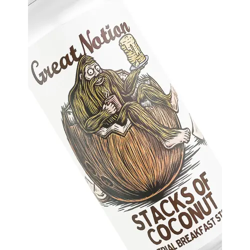 Great Notion Brewing "Stacks Of Coconut" Imperial Breakfast Stout 16oz Can - Portland, OR