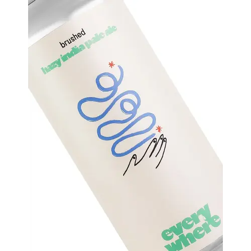 Everywhere Beer "Brushed" Hazy India Pale Ale 16oz Can - Orange, CA