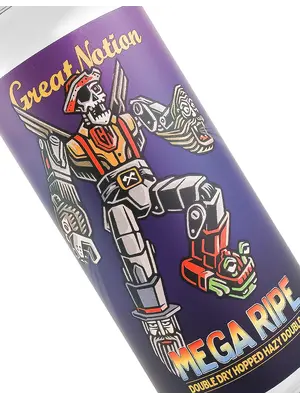Great Notion Brewing "Mega Ripe" Double Dry Hopped Hazy Double IPA 16oz Can - Portland, OR