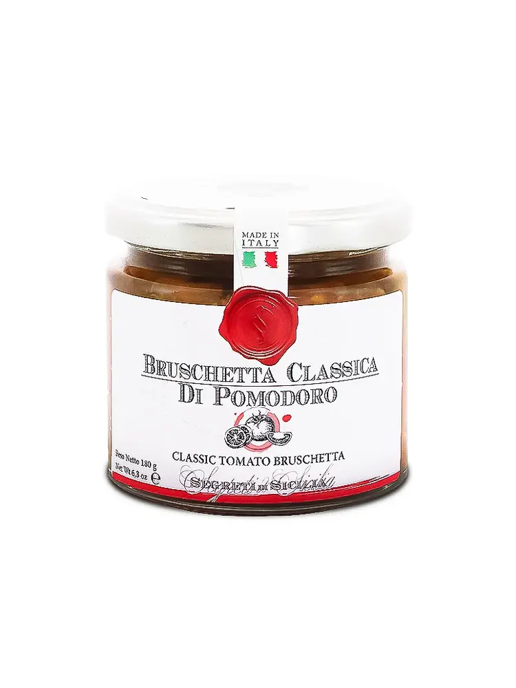 Frantoi Cutera Classic Tomato Bruschetta 6.3oz Jar, Italy