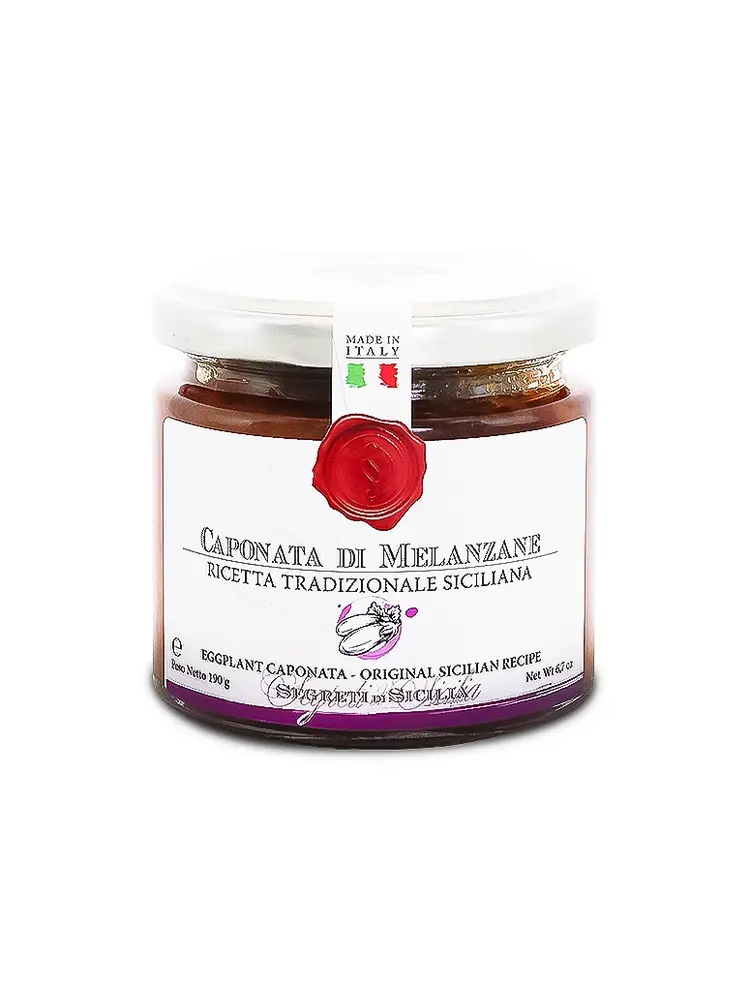 Frantoi Cultera Eggplant Caponata 6.7oz Jar, Italy