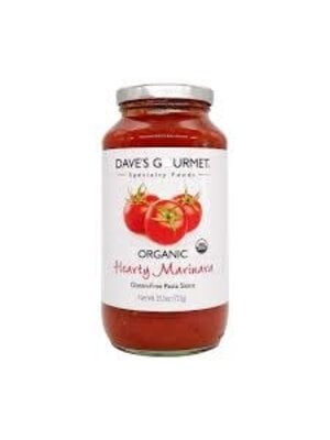 Dave's Gourmet "Hearty" Marinara Pasta Sauce 24oz Jar, California
