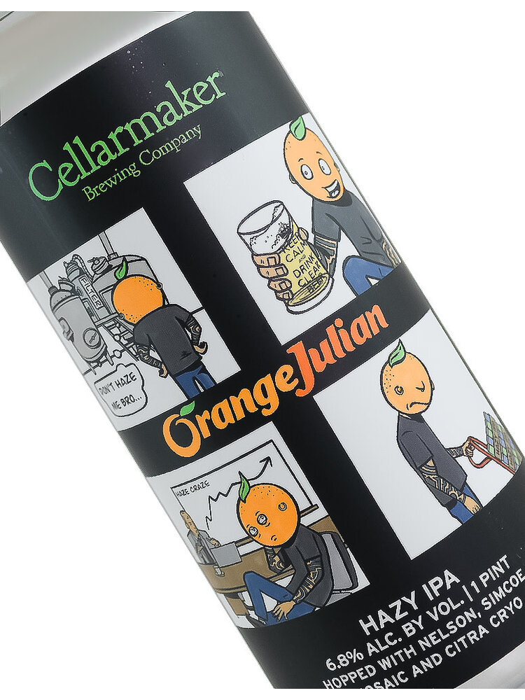 Cellarmaker Brewing "Orange Julian" Hazy IPA 16oz Can - Oakland, CA