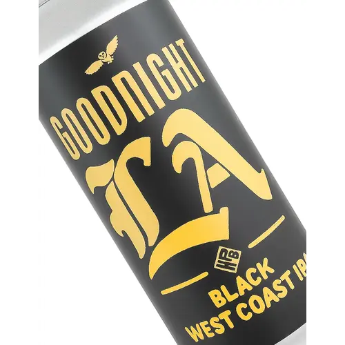 Highland Park Brewery "Goodnight LA" Black West Coast IPA 16oz Can - Los Angeles, CA