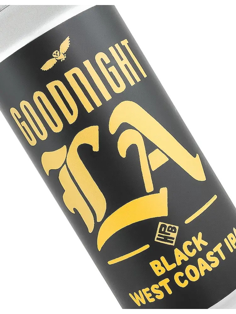 Highland Park Brewery "Goodnight LA" Black West Coast IPA 16oz Can - Los Angeles, CA
