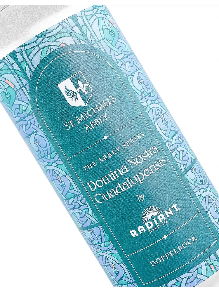 Radiant Beer The Abbey Series "Domina Nostra Guadalupensis" Dopplebock 16oz Can - Anaheim, CA