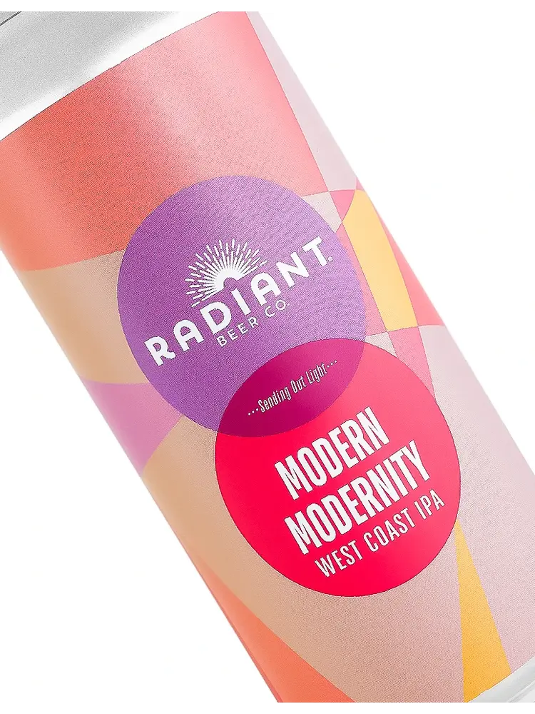 Radiant Beer "Modern Modernity" West Coast IPA 16oz Can - Anaheim, CA