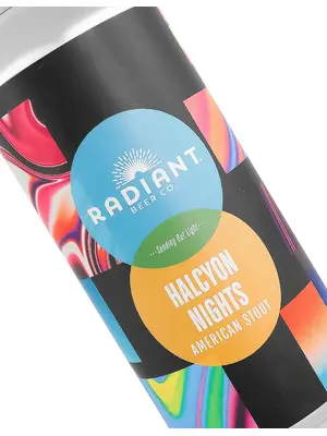Radiant Beer "Halcyon Nights" American Stout 16oz Can - Anaheim, CA