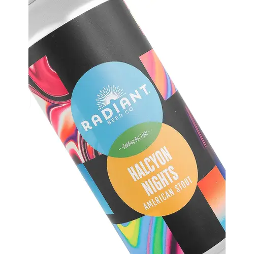 Radiant Beer "Halcyon Nights" American Stout 16oz Can - Anaheim, CA