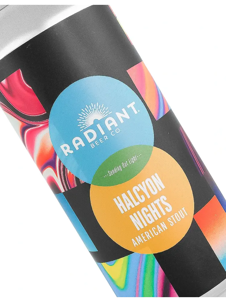 Radiant Beer "Halcyon Nights" American Stout 16oz Can - Anaheim, CA
